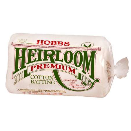 Imbottitura in Cotone 80/20, Queen 90 x 108 pollici - Hobbs Heirloom Premium Cotton Blend Hobbs Bonded Fibers - 1
