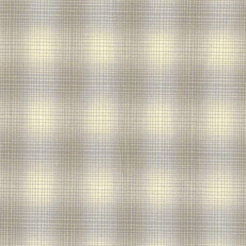 Tessuto Giapponese Tinto in Filo Azzurro e Panna Effetto Sfumato