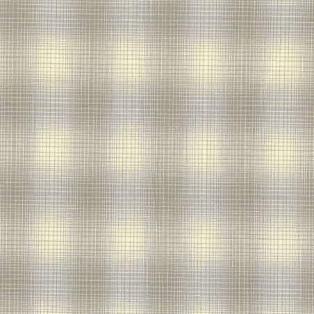 Tessuto Giapponese Tinto in Filo Azzurro e Panna Effetto Sfumato