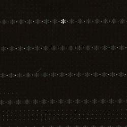 Tessuto Giapponese Tinto in Filo Nero con Fiorellini Chiari Sojitz Fashion - 1