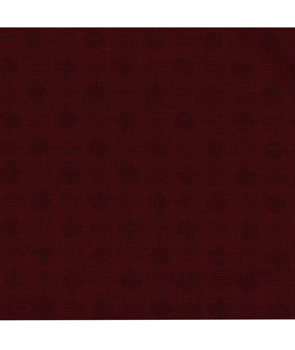 Tessuto Giapponese Tinto in Filo Rosso con Cerchi