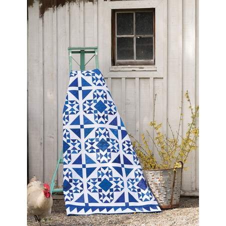 Country Surprise dal Libro Blue & White - Kit di Tessuti