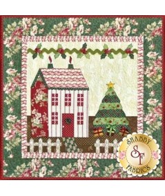 Little Garden House in Winter, Cartamodello Pannello Shabby Fabrics