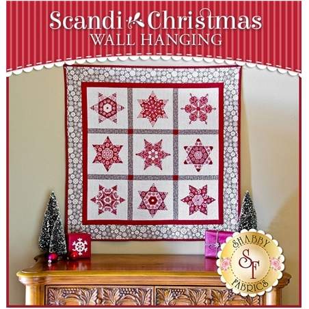 Scandi Christmas Wall Hanging, Cartamodello Pannello Shabby Fabrics Shabby Fabrics - 1