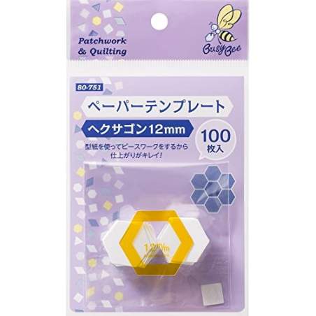 100 Esagoni di carta da 12 mm per lato Busy Bee - 1