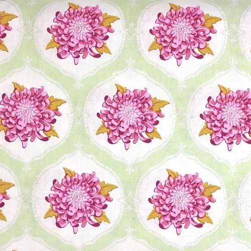 Tilda Tessuto Verde Chiaro con Peonie, 140 cm di altezza Tilda Fabrics - 1