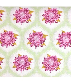 Tilda Tessuto Verde Chiaro con Peonie, 140 cm di altezza Tilda Fabrics - 1