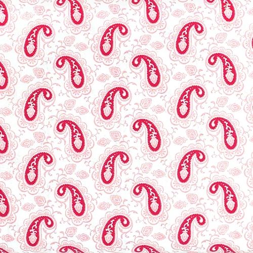 Tilda Tessuto con Fiori Cachemire Rossi, 140 cm di altezza Tilda Fabrics - 1