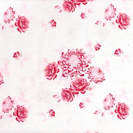 Tilda Tessuto con Fiori Rosa, 140 cm di altezza Tilda Fabrics - 1