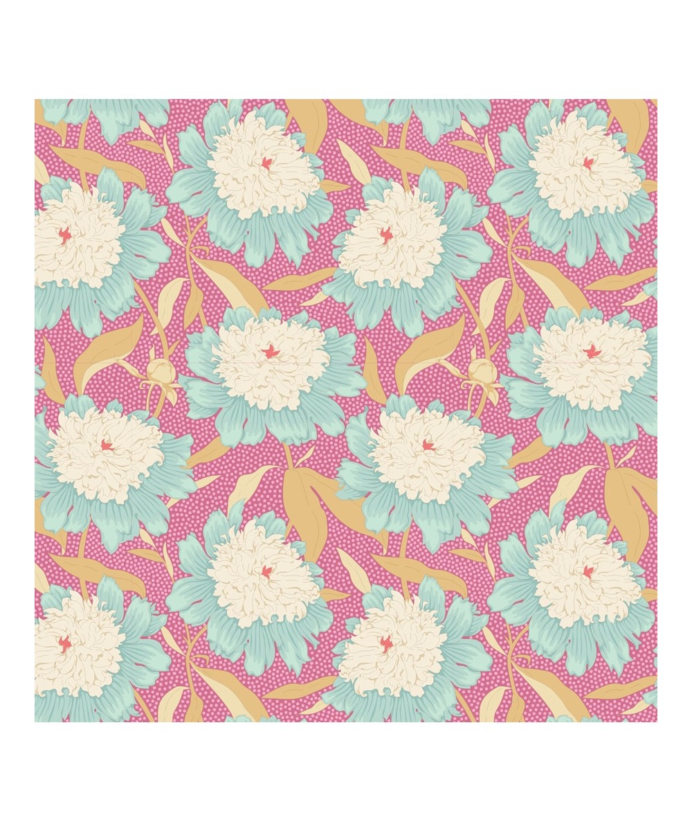 Tilda Gardenlife Bowl, Tessuto Rosa con Peonie Tilda Fabrics - 1 Tilda Gardenlife Bowl, Tessuto Rosa con Peonie Tilda Fabrics - 1