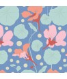 Tilda Gardenlife, Tessuto Blu con Nasturzi Tilda Fabrics - 2