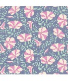 Tilda Gardenlife Striped, Tessuto Blu con Petunie Tilda Fabrics - 1