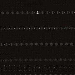 Tessuto Giapponese Tinto in Filo Nero con Fiorellini Chiari Sojitz Fashion - 2