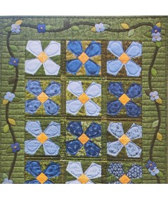 Forget-me-not dal libro Stitching for the Seasons - Kit di Tessuti