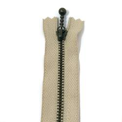 Cerniera Zip Giapponese in metallo - Beige Roberta De Marchi - 1