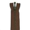 Cerniera Zip Giapponese in metallo - Marrone