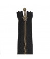 Cerniera Zip Giapponese in metallo - Nera