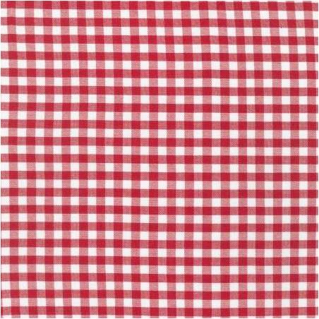 Robert Kaufman, Carolina Gingham Collection, Tessuto Tinto in Filo a Quadretti Bianco e Rosso Robert Kaufman - 1