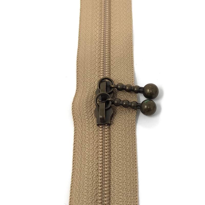 Cerniera Zip Giapponese in metallo con Doppio Cursore - 40 cm Roberta De Marchi - 5 Cerniera Zip Giapponese in metallo con Doppio Cursore - 40 cm Roberta De Marchi - 5