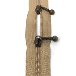 Cerniera Zip Giapponese in metallo con Doppio Cursore - 40 cm Roberta De Marchi - 6