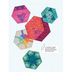 The New Hexagon 2 - 52 More Blocks to English Paper Piece - by Katja Marek - Martingale