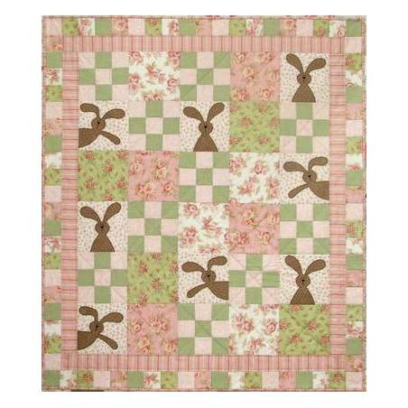 Peekaboo Bunny - Quilt per culla