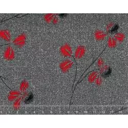 26th Centenary Collection by Yoko Saito, Tessuto Nero con Rami e Fiori Sojitz Fashion - 1