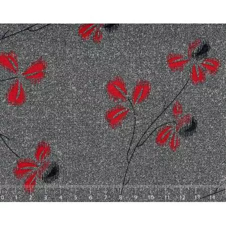 26th Centenary Collection by Yoko Saito, Tessuto Nero con Rami e Fiori Sojitz Fashion - 1