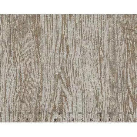 26th Centenary Collection by Yoko Saito, Tessuto Beige e Marrone Effetto Legno Sojitz Fashion - 1