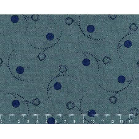 26th Centenary Collection by Yoko Saito, Tessuto Verde Acqua con Scintille