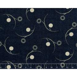 Lecien Centenary 25th by Yoko Saito, tessuto nero con linee Stim Italia srl - 1