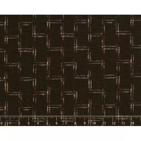 26th Centenary Collection by Yoko Saito, Tessuto Marrone Scuro con Tratti Sojitz Fashion - 1