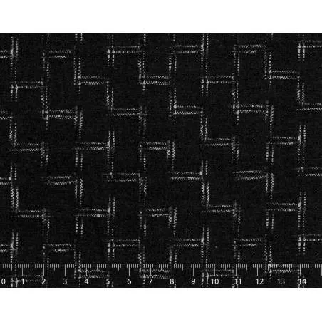 26th Centenary Collection by Yoko Saito, Tessuto Nero Scuro con Tratti Sojitz Fashion - 1