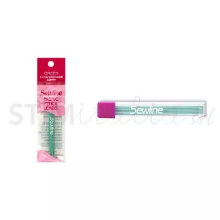 Sewline Fabric Pencil - 6 Mine di Ricarica Verdi per Portamine Sewline Sewline - 1