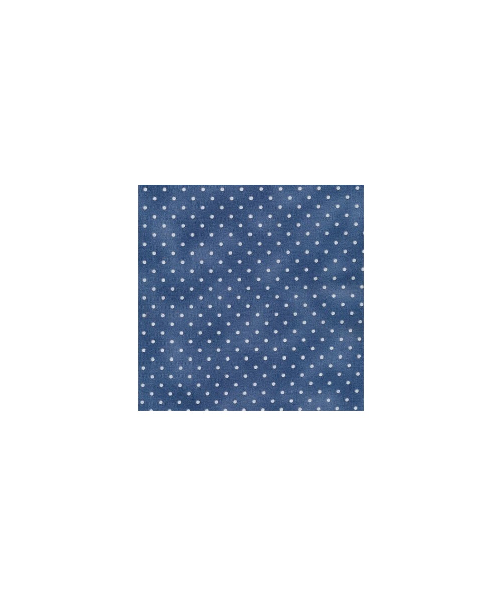 Maywood Studio, Beautiful Basics, Tessuto Blu a Pois Bianchi