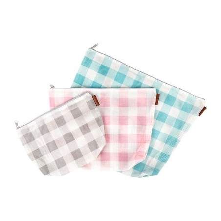 Gingham on the Go 3 Piece Project Bag Set, Set 3 Bustine Portalavoro It's Sew Emma - 1