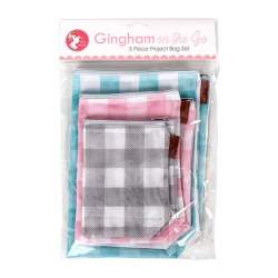 Set di 3 Borsine Traforate portatutto - Gingham on the Go