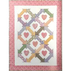 Thirties Hearts and Arrows dal libro The Big Book of Baby Quilts - Kit di Tessuti Roberta De Marchi - 1