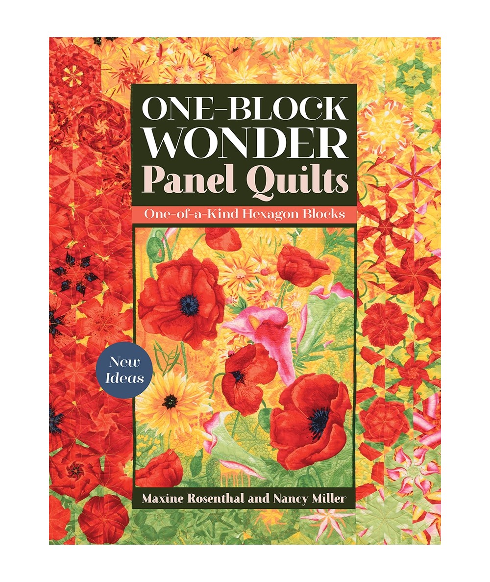 One Block Wonder Panel Quilts, New ideas, one of a kind hexagon blocks by Maxine Rosenthal & Nancy Miller