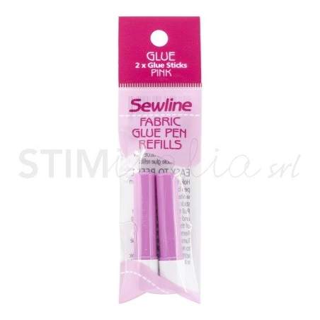 Sewline, Glue Pen - Ricarica Colla Stick, Rosa 2pz Sewline - 1