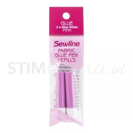 Sewline, Glue Pen - Ricarica Colla Stick, Rosa 2pz Sewline - 1