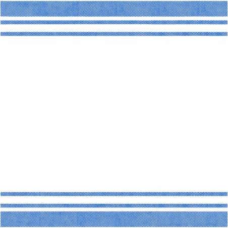 Tessuto Bianco con Righe Blu misura 20x27 pollici