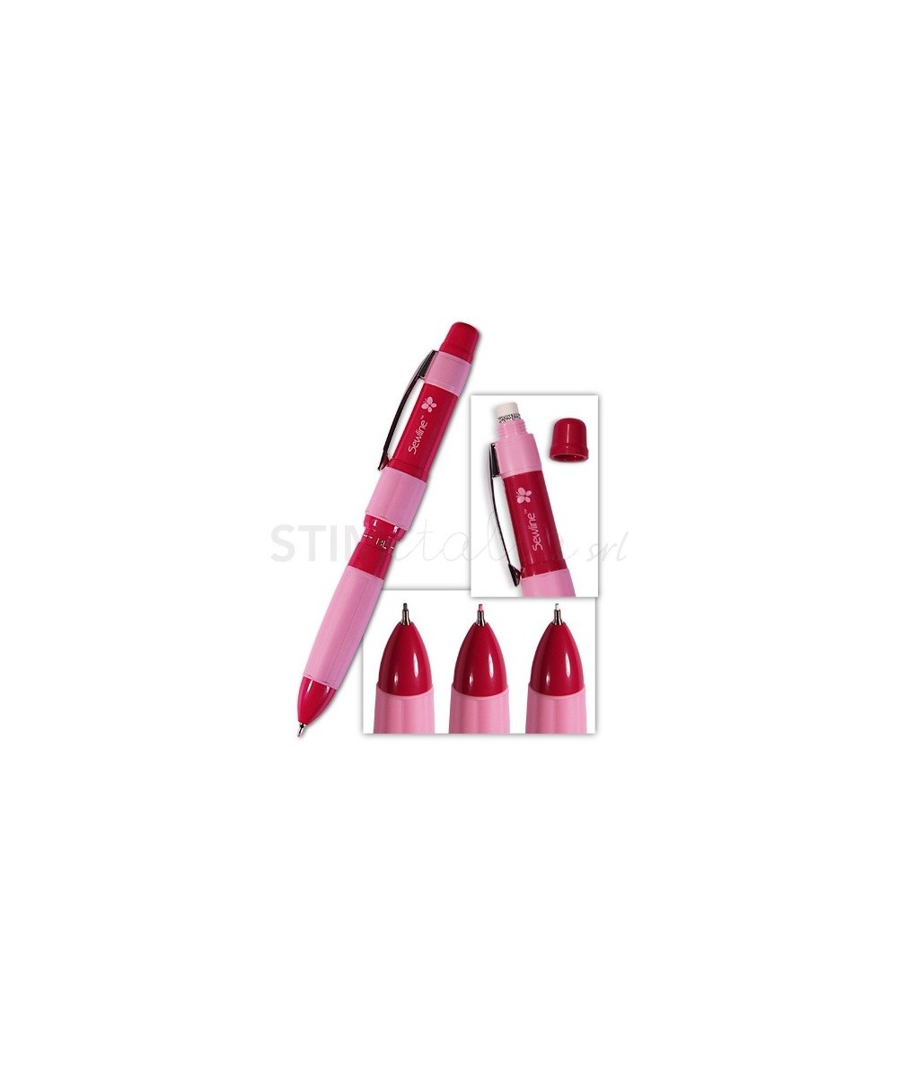 Sewline, Trio Color - Marcatore 3 in 1 (bianco, nero e rosa) Sewline - 1 Sewline, Trio Color - Marcatore 3 in 1 (bianco, nero e rosa) Sewline - 1
