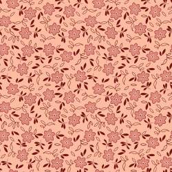 EQP New Vintage Rose-Hip Frosted Pink, Tessuto rosa pesca a fiori