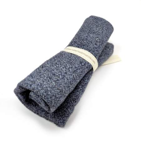 Paño de lana Cachemire Blu Denim, circa 25 x 30 cm