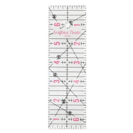 Crafters Dream Quilting Ruler 2″ x 6.5″ pollici Crafters Dream - 1