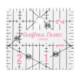Crafters Dream Quilting Ruler 2.5″ x 2.5″ pollici Crafters Dream - 1