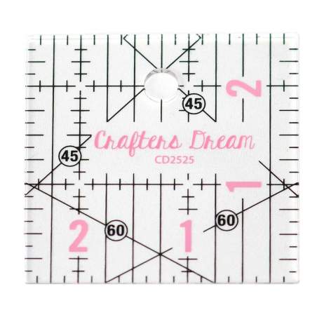 Crafters Dream Quilting Ruler 2.5″ x 2.5″ pollici Crafters Dream - 1