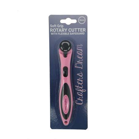 Taglierina Rotante con Lama da 18 mm, Rosa - Crafters Dream