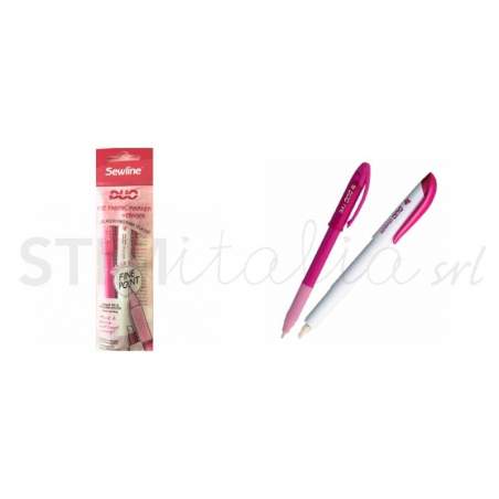 Sewline, Duo Marker + Duo Eraser - Pennarello Fine + Cancellino Sewline - 1